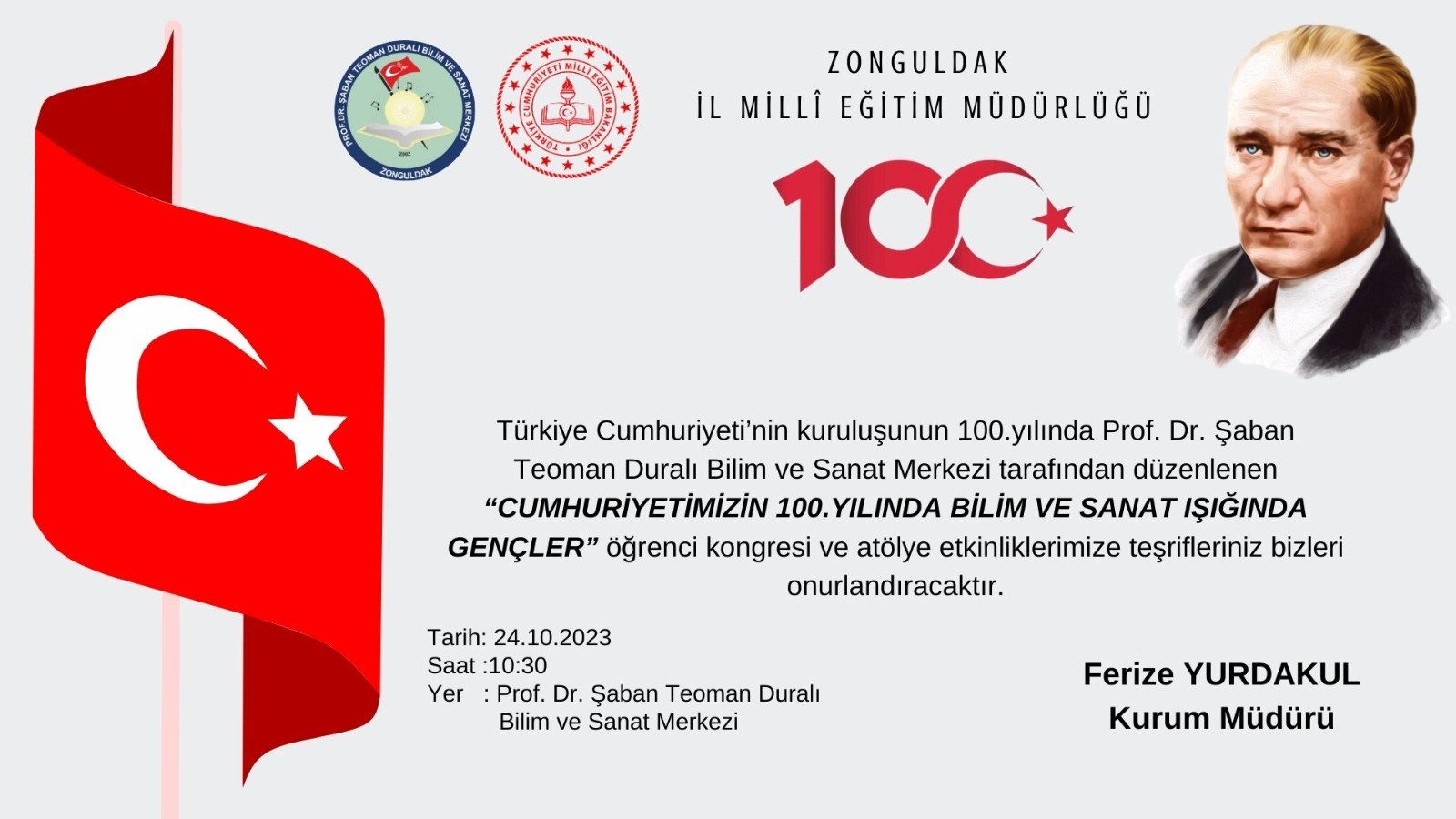 Cumhuriyetimizin 100. Yılında Bilim ve Sanat Işığında Gençler