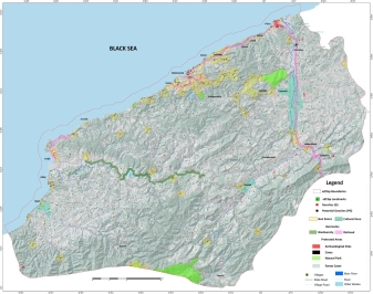 Zonguldak Kömür Jeoparkı Genel Haritası